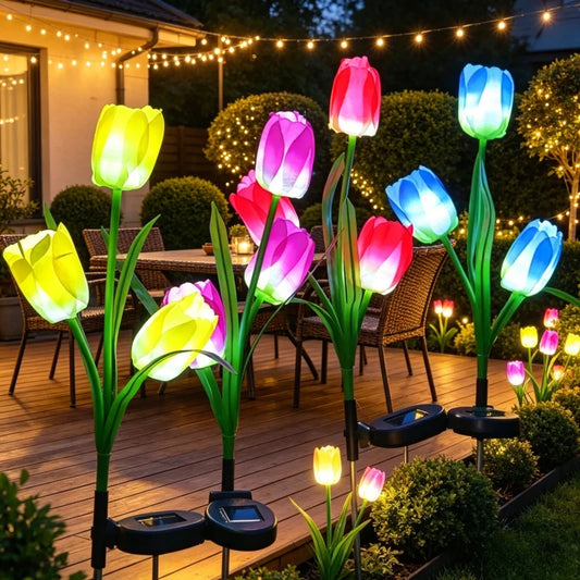 Solar Tulip Stake Lights