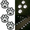 Solar Paw Print Pathway Lights