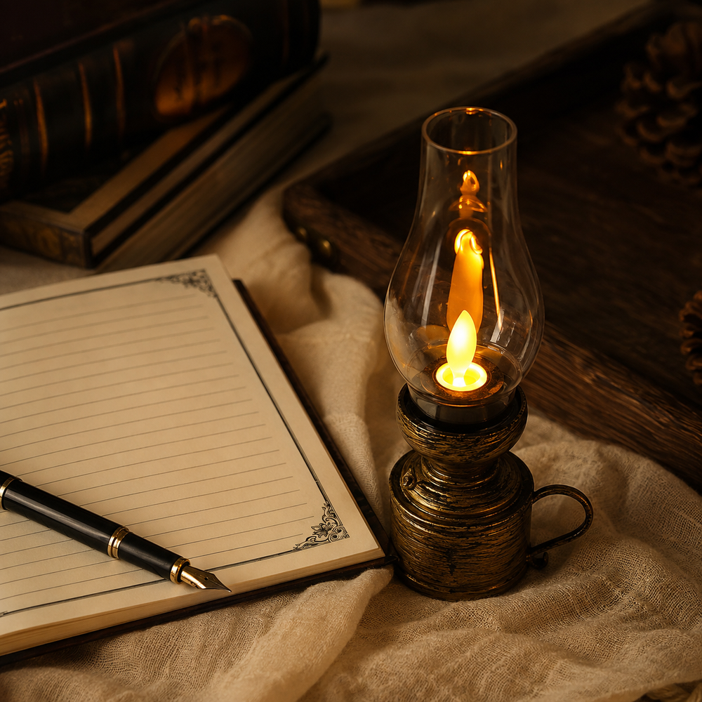 Retro LED Oil Lamp