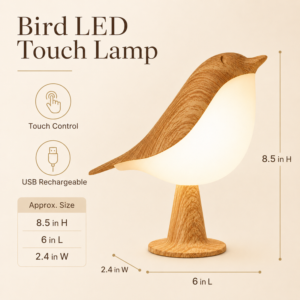 Bird LED Touch Lamp