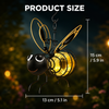 Solar iron bee garden light size guide