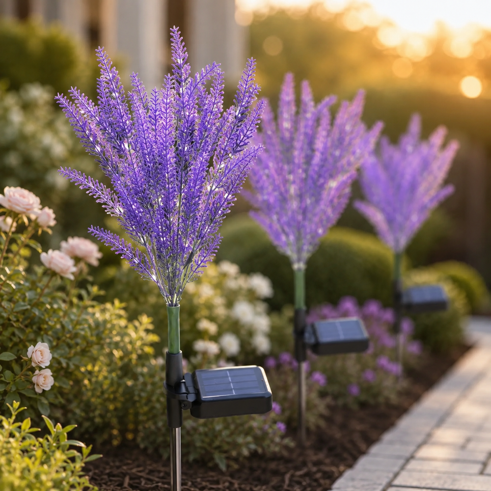 Solar Lavender Garden Light
