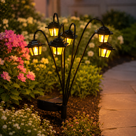 Retro Solar Street Lamp Garden Light