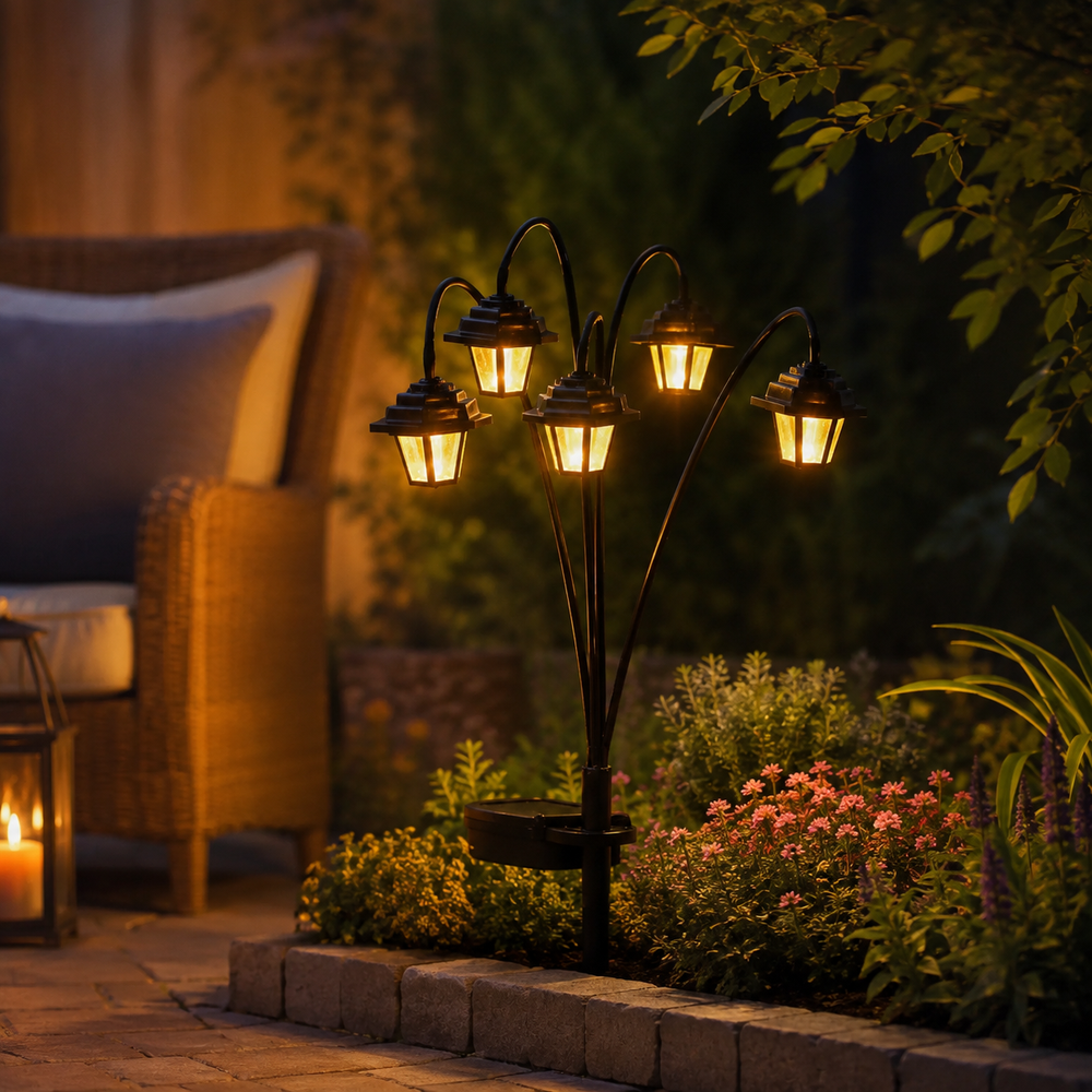 Retro Solar Street Lamp Garden Light