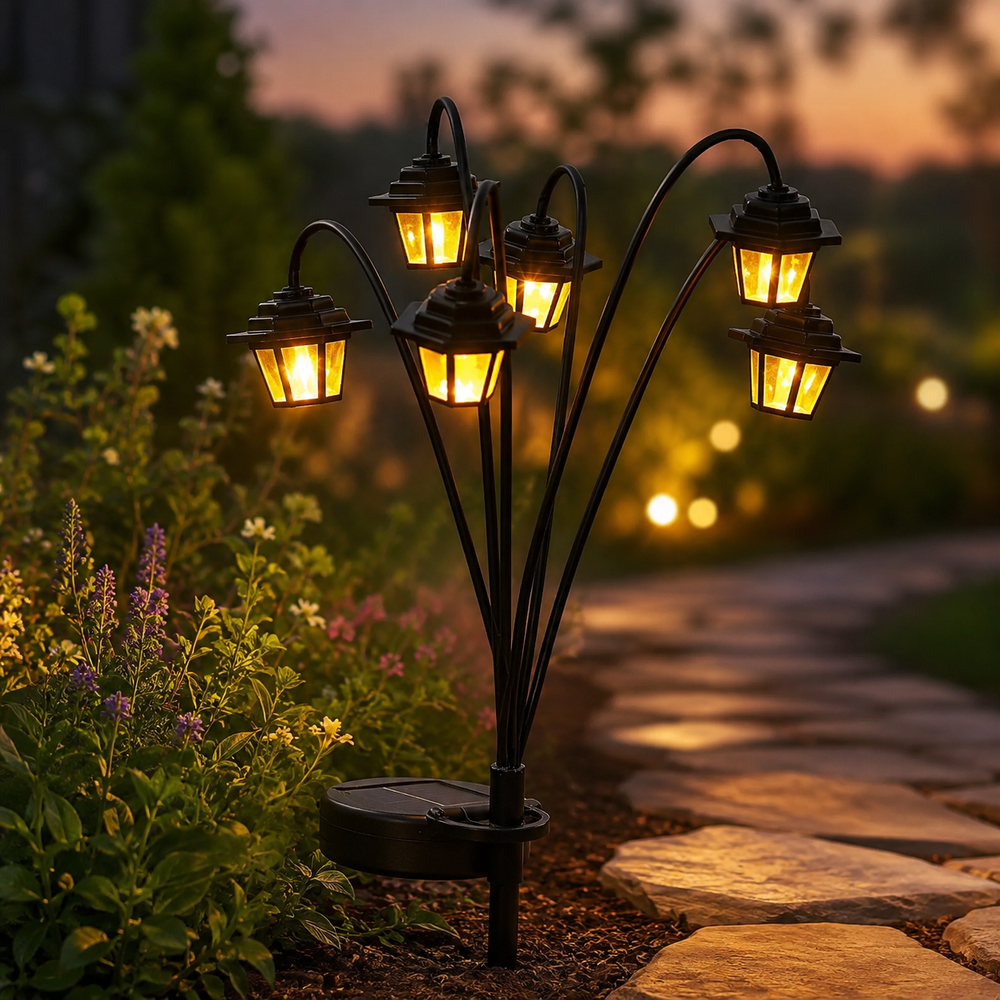 Retro Solar Street Lamp Garden Light