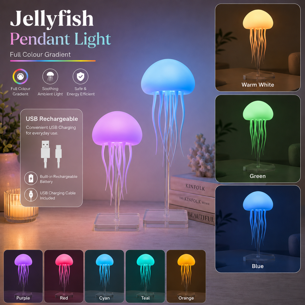 LED Jellyfish Night Light
