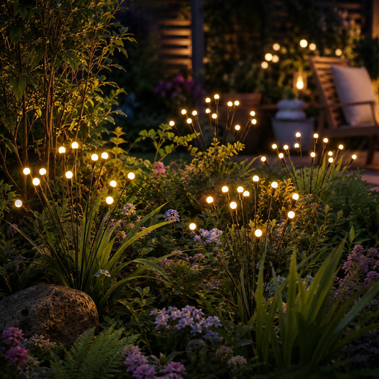 Solar LED Firefly Garden Lamp