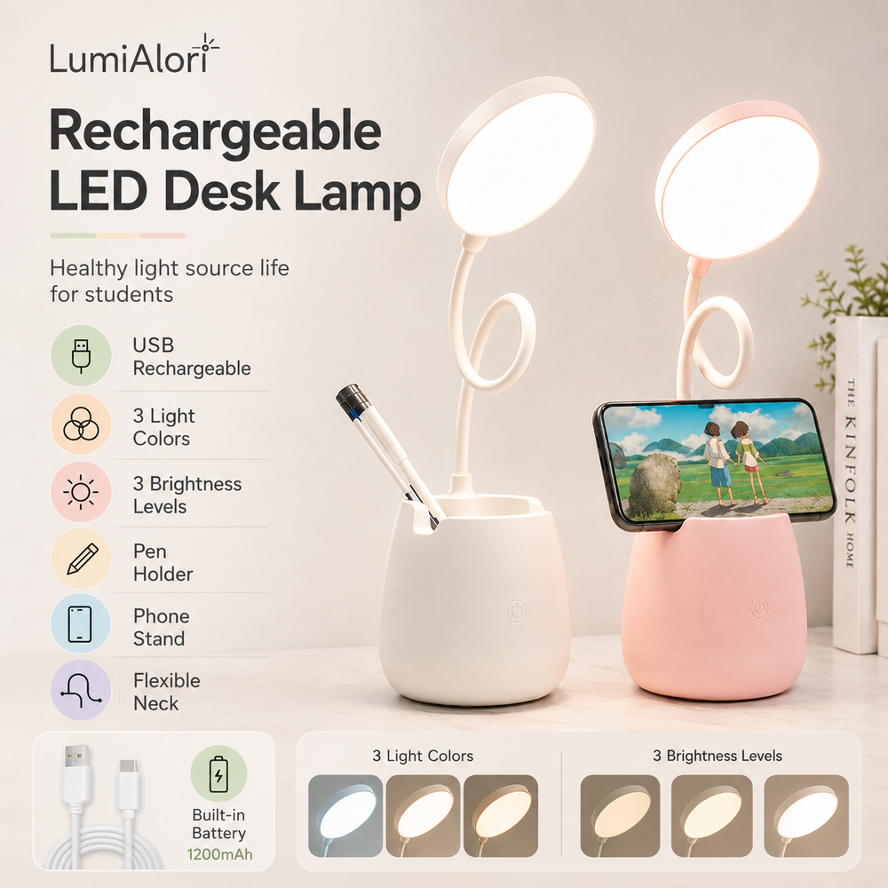 Rechargeable LED Desk Lamp