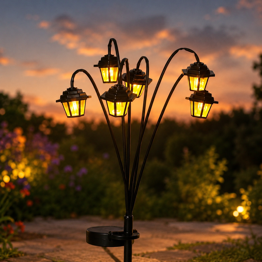 Retro Solar Street Lamp Garden Light