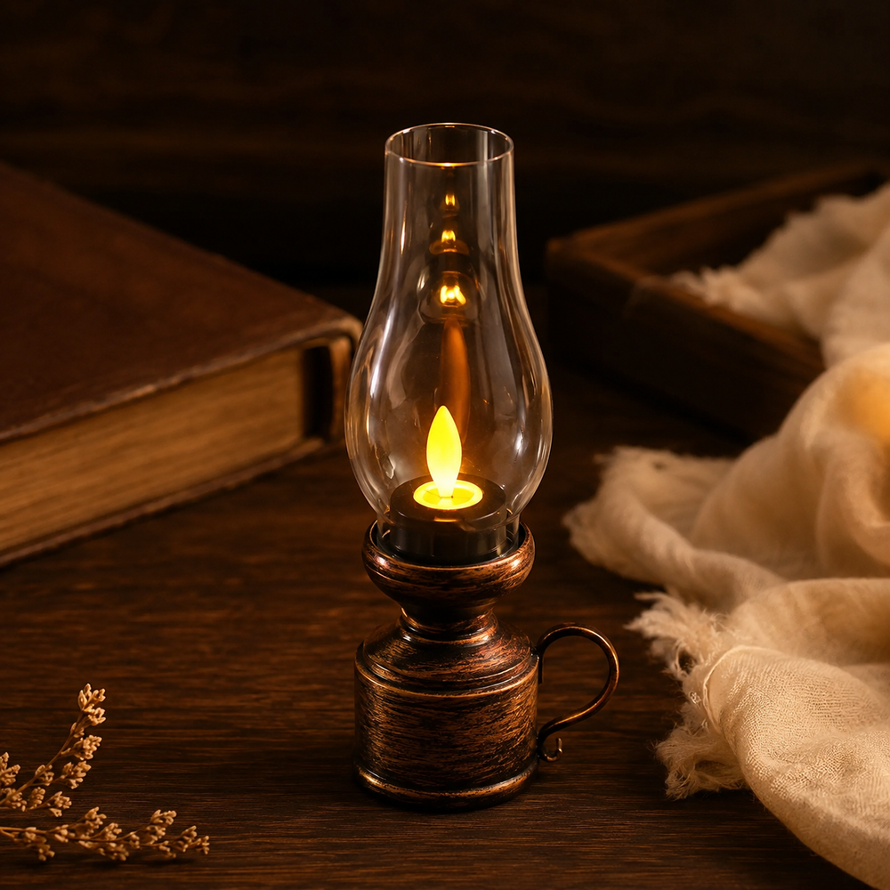 Retro LED Oil Lamp