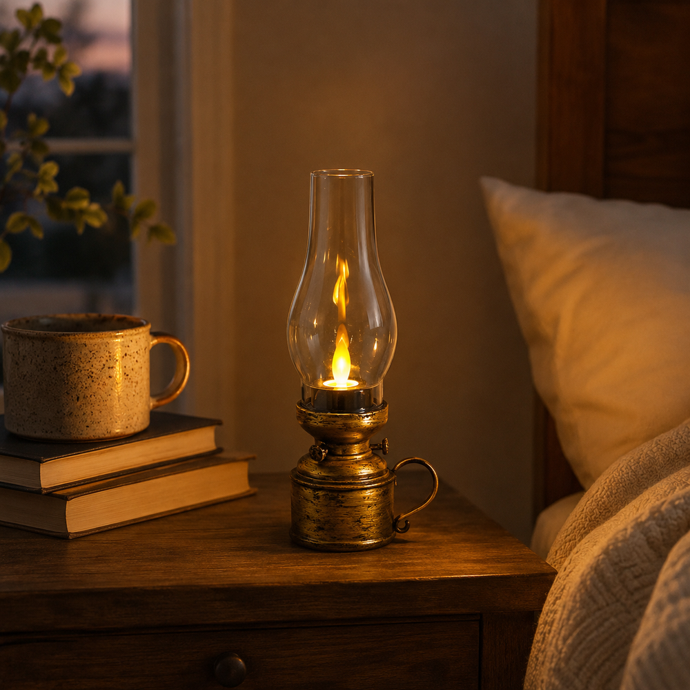 Retro LED Oil Lamp