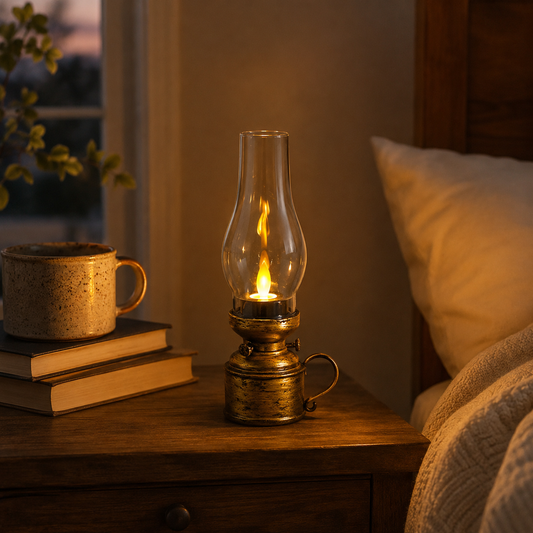 Retro LED Oil Lamp
