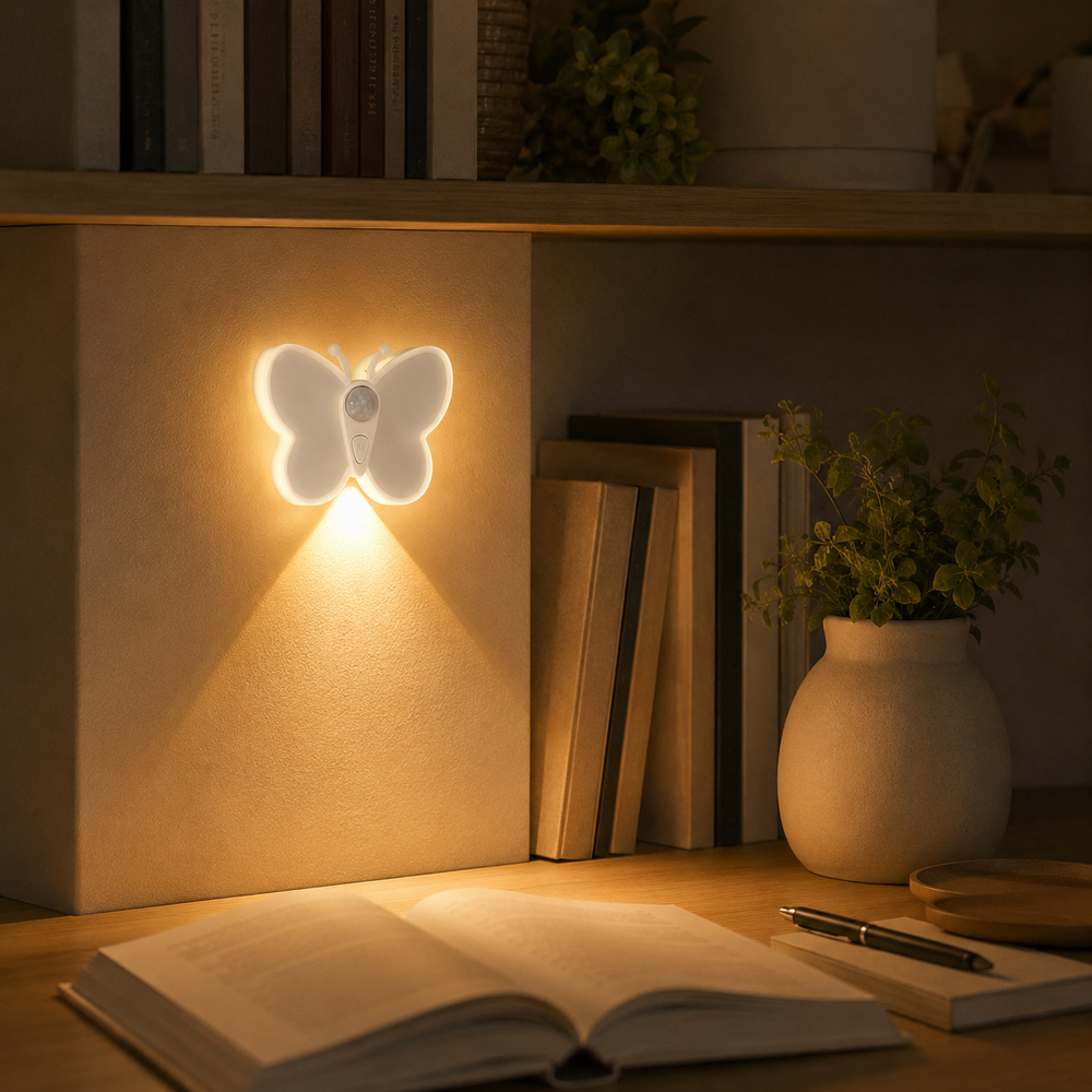 Acrylic Butterfly Motion Sensor Night Light