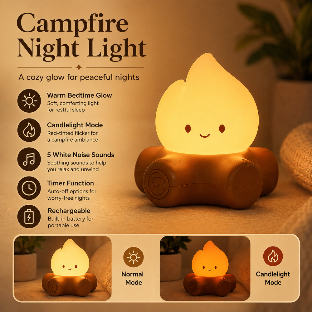 Campfire Night Light