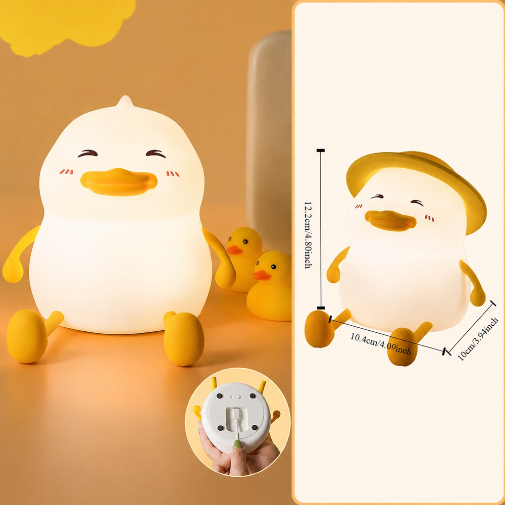 Silicone Duck Night Light