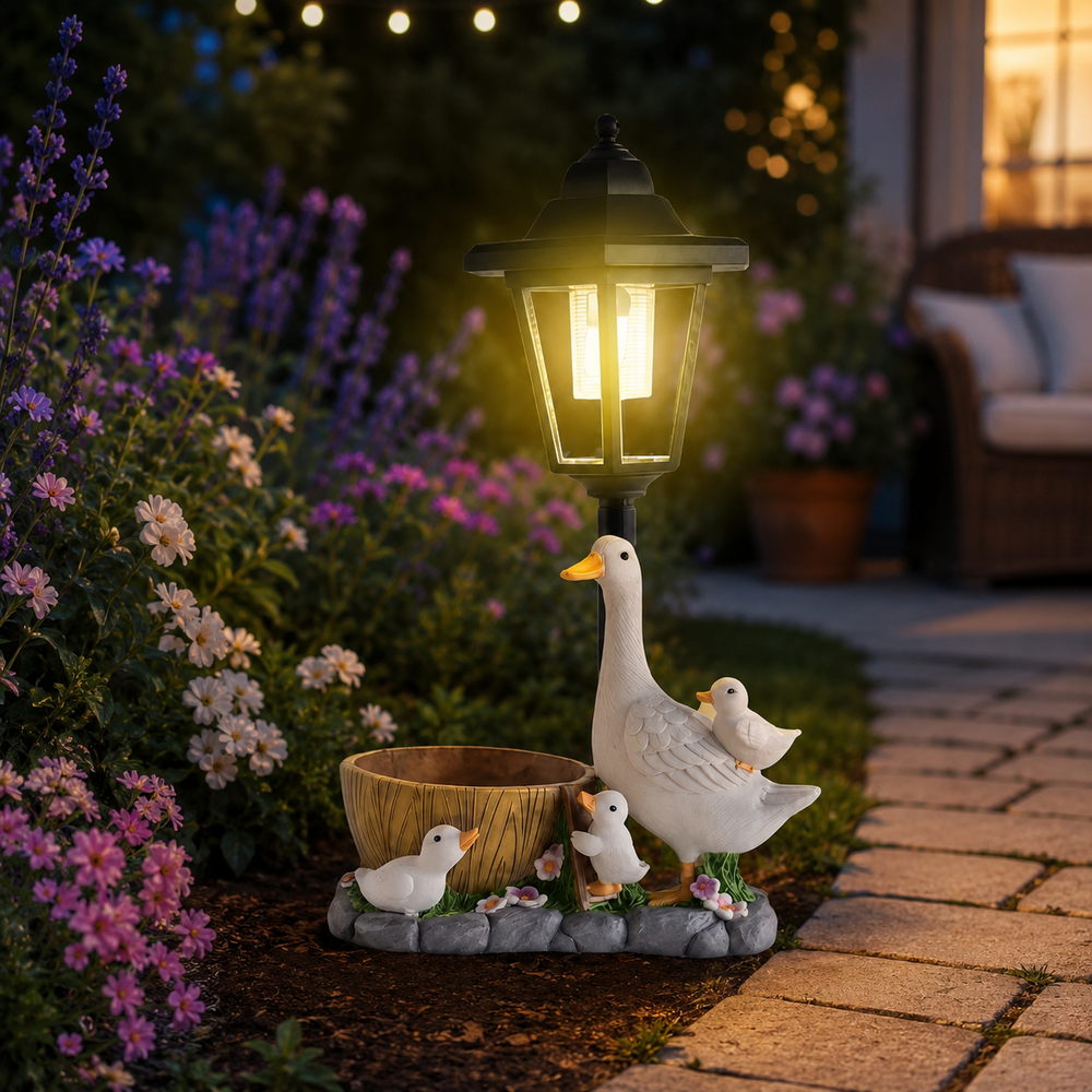 Solar Duck Garden Light