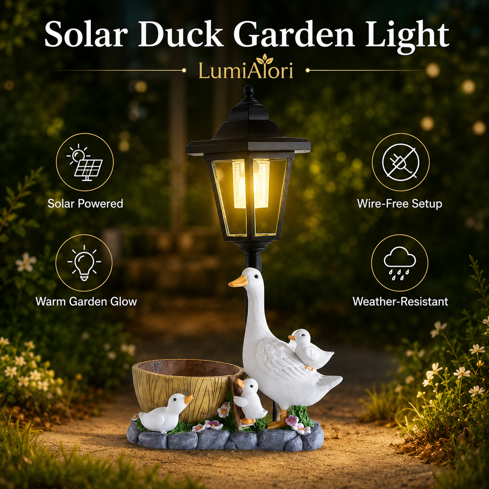 Solar Duck Garden Light