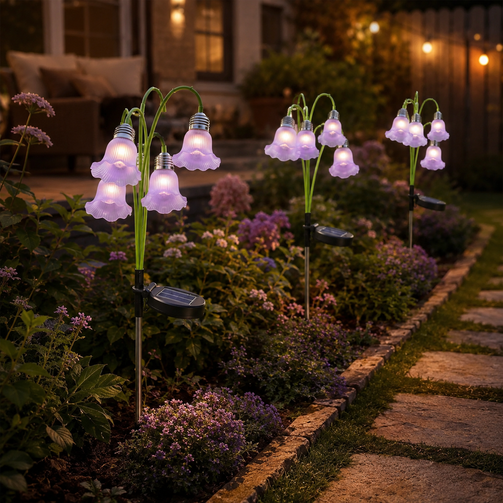 Solar Flower Stake Light